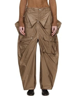 Issey Miyake Aerial Steel Cargo Trousers - Natural