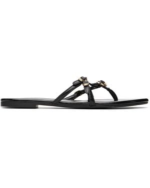 Marc Jacobs 'The Leather Kiki' Sandals - Black