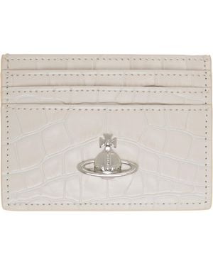 Vivienne Westwood Off- Flat Card Holder - White