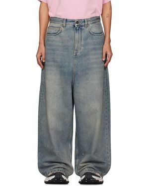 Balenciaga ブルー ロークロッチ ジーンズ - ブラック