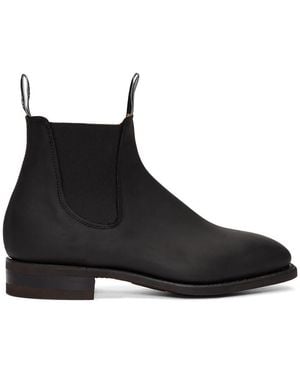 R.M.Williams Black Oily Fern Comfort Craftsman Chelsea Boots