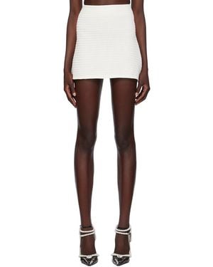 Mach & Mach Zip Miniskirt - Black