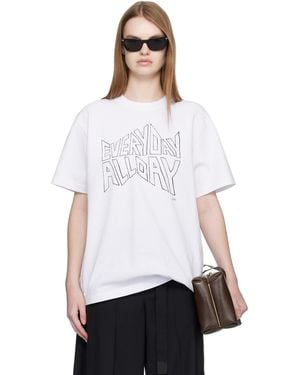 Sacai 'Geoff Print T-Shirt - White