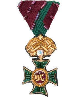 Undercover Uc2E1X04 Cross Brooch - Green