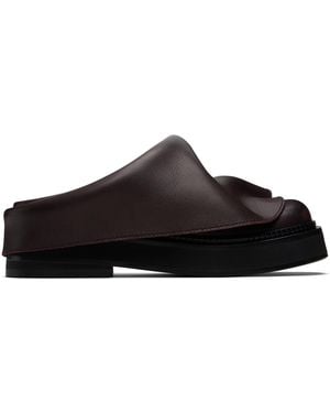 The Attico Mini Robin Sabot Loafers - Black