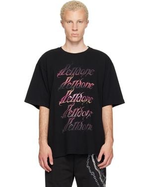 we11done Gradient Logo T-Shirt - Black