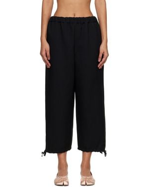 Comme des Garçons Gabardine Trousers - Black