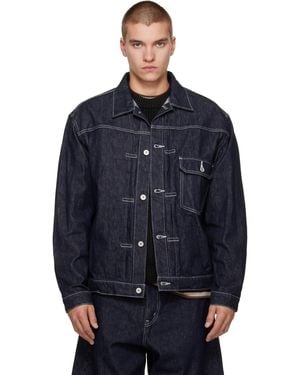 Comme des Garçons Reactive Denim Jacket - Blue