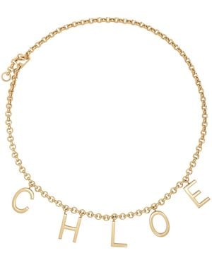 Chloé 'The Letters' Belt - Metallic
