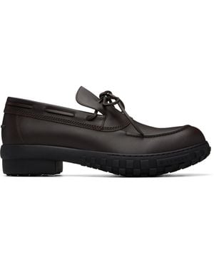 Givenchy Echo Leather Boat Shoes - Black