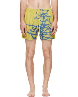 Vivienne Westwood Surf Boxer Swim Shorts - Green