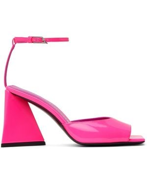 The Attico Sandales à talon bottier piper roses