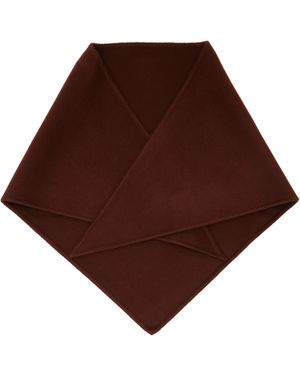Marni Mini Logo Triangle Scarf - Brown