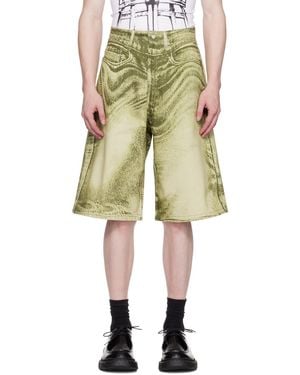 CAMPERLAB Print Denim Shorts - Natural