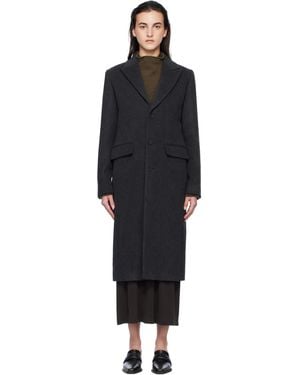 Filippa K 93 Slim Wool Coat - Black