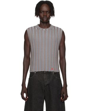 Eckhaus Latta Taupe & Keyboard Vest - Black
