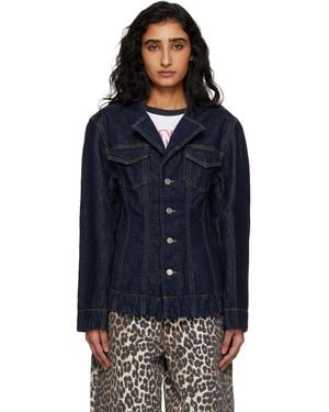 Ganni Denim Blazer - Blue