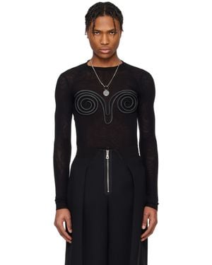 Jean Paul Gaultier ブラック 'The 3D Spirale' トップス