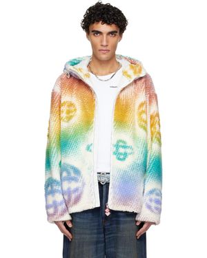 CASABLANCA Halftone Monogram Fleece Jacket - Multicolour