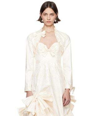 Super Yaya Ssense Exclusive Bridal Capsule Bolero Cardigan - White