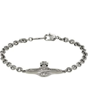Vivienne Westwood Mini Bas Relief Chain Bracelet - Black