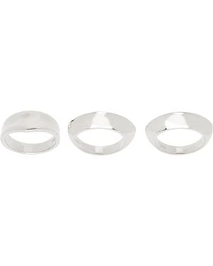 Sophie Buhai Disc & Dimple Ring Set - Black