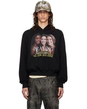 PRAYING Ai Girls Hoodie - Black