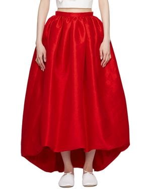 Kika Vargas Ssense Exclusive Nina Midi Skirt - Red