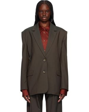 GIA STUDIOS Veston Demie Gris - Noir