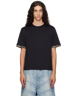 Lanvin Leopard Detail T-Shirt - Black