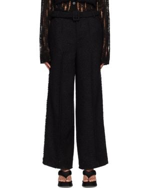lesugiatelier Belted Trousers - Black
