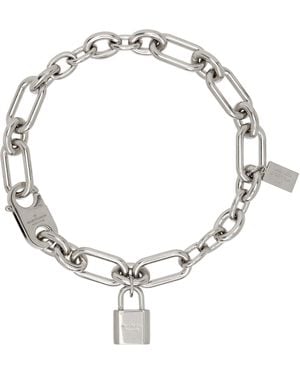 Acne Studios Padlock Chain Necklace - Metallic