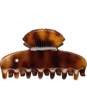 Sophie Buhai ブラウン Small Fan Shell バンスクリップ