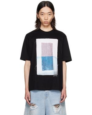 Lanvin Archives Print クラシック Tシャツ - ブラック