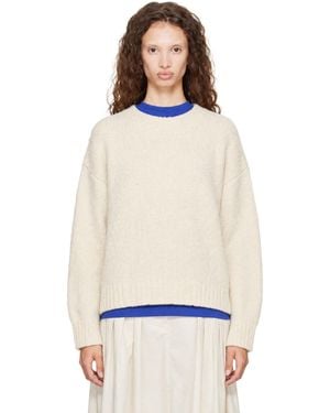 Studio Nicholson Off- Maele Knit Sweater - White