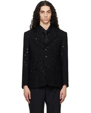 Ernest W. Baker Single Breasted Blazer - Black