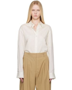 Studio Nicholson Off- View Silk Shirt - Natural