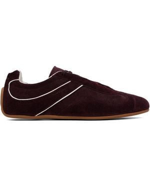 Tom Ford Burgundy Suede Aston Sneakers - Brown
