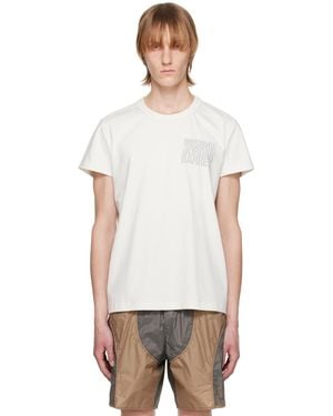 MISBHV Jordan Barrettエディション オフホワイト ロゴプリント Tシャツ