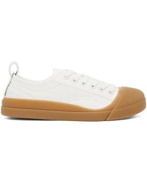 Bottega Veneta ホワイト Vulcan スニーカー - ブラック