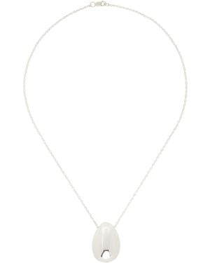 Sophie Buhai Everyday Egg Pendant Necklace - White