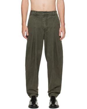 Entire studios Khaki Seb Trousers - Green
