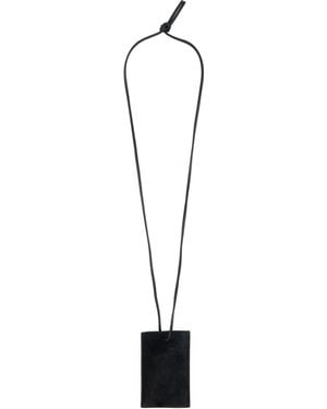 Rick Owens Concordians Id Tag Necklace - Black