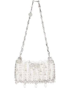 Rabanne Transparent 1969 Nano Crystal Resin Bag - White