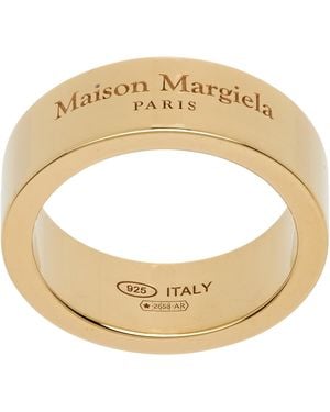 Maison Margiela Logo Reference Ring - Metallic