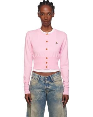 Vivienne Westwood ピンク Bea クロップド カーディガン