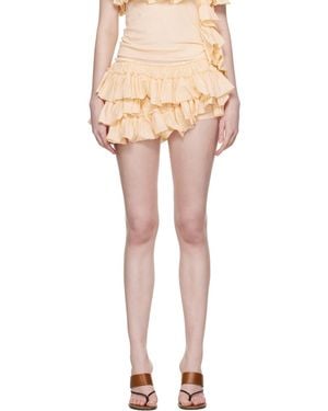 Dries Van Noten Ruffled Micro Shorts - Multicolour