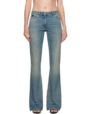 Courreges Jean Semi-Évasé Bleu