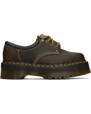 Dr. Martens 8053 Arc Crazy Horse Leather Platform Derbys - Black