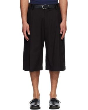 Studio Nicholson Fowld Shorts - Black